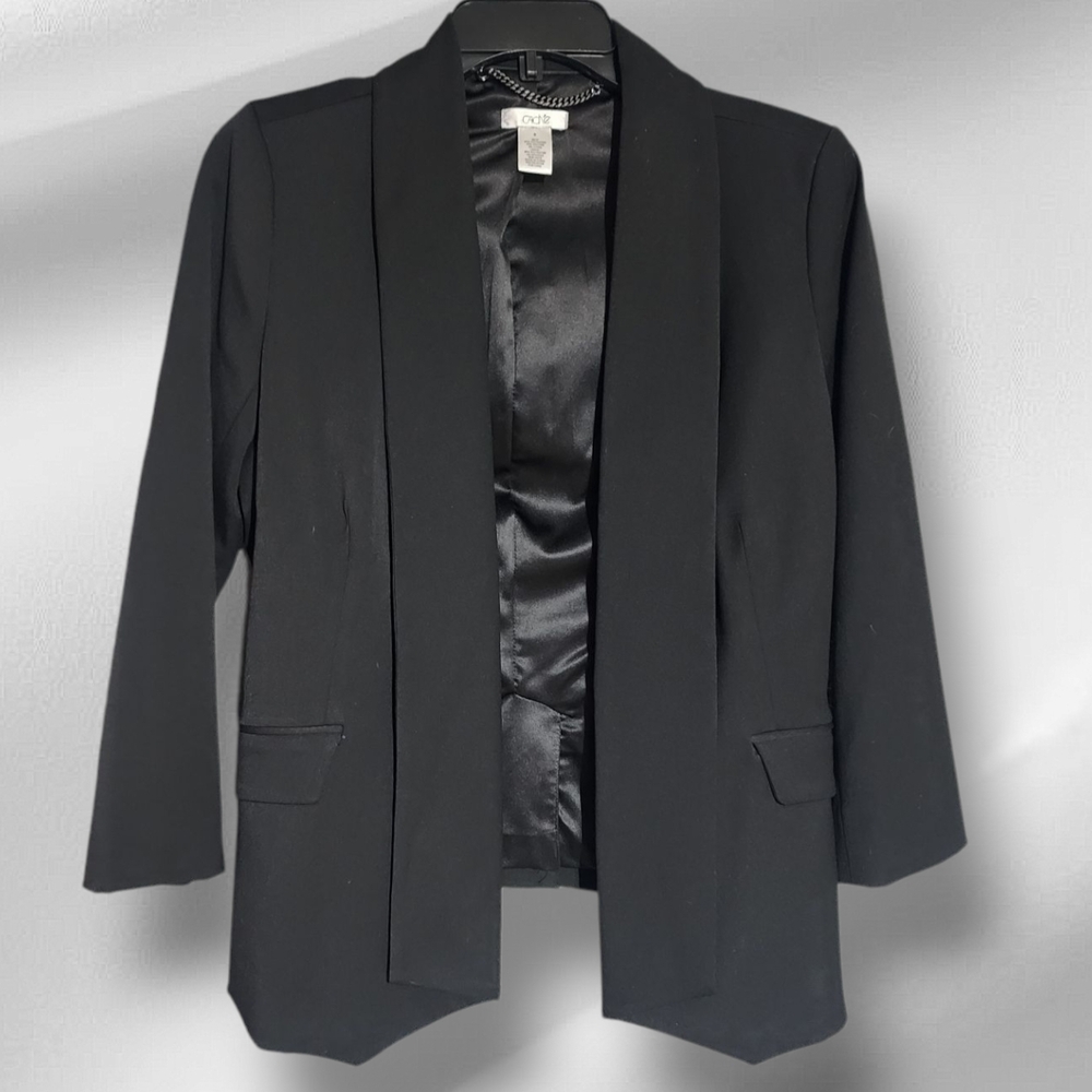 Cache Black Blazer Modern Minimalist Design